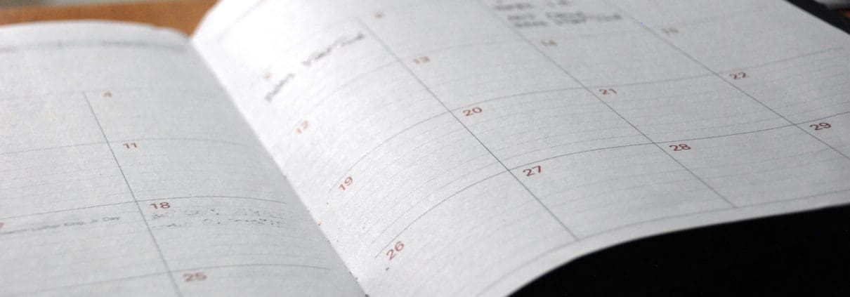When you're facing a difficult task, a schedule will help you focus and get it done.