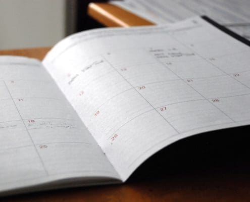 When you're facing a difficult task, a schedule will help you focus and get it done.