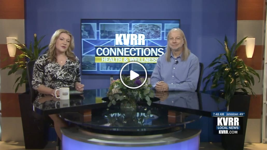 Peter Vogt chatting with Emily Welker on the KVRR-TV Morning Show—May 5, 2025